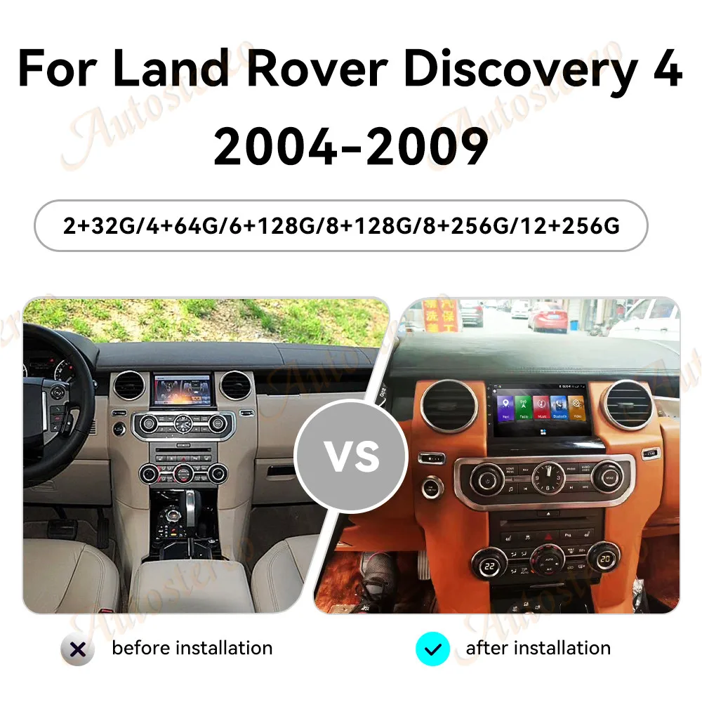

7 Inch Carplay Android 14 For Land Rover Discovery 4 2004-2009 Car Radio GPS Navigation Multimedia Player Stereo Head Unit