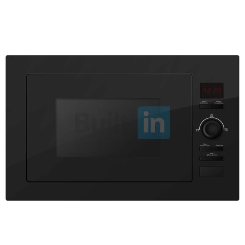 

In Stock 25L Full Black Glass Panel Built in Microwave Oven