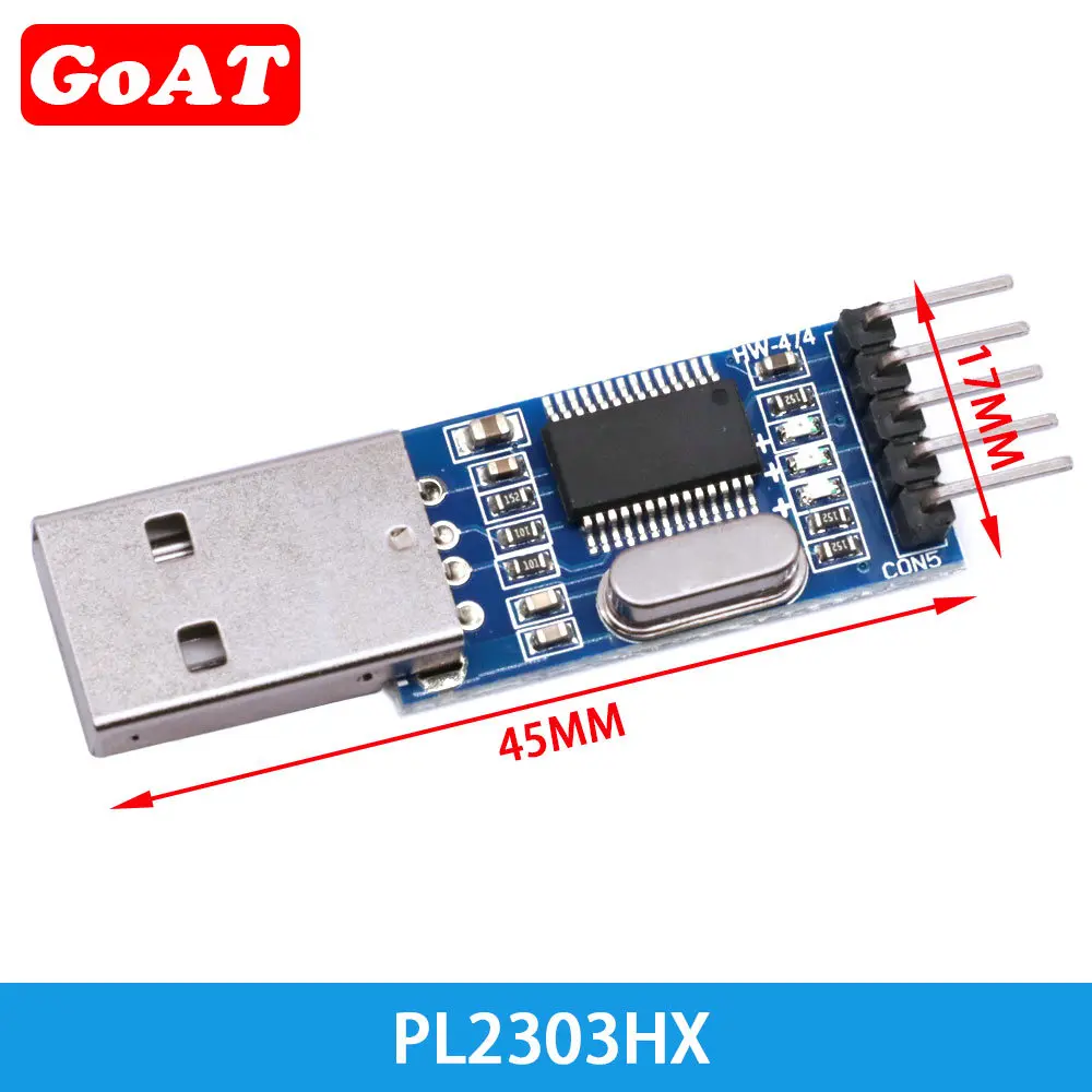 3pcs/lot =1PCS PL2303HX+1PCS CP2102+1PCS CH340G USB TO TTL for arduino PL2303 CP2102 5PIN USB to UART TTL Module