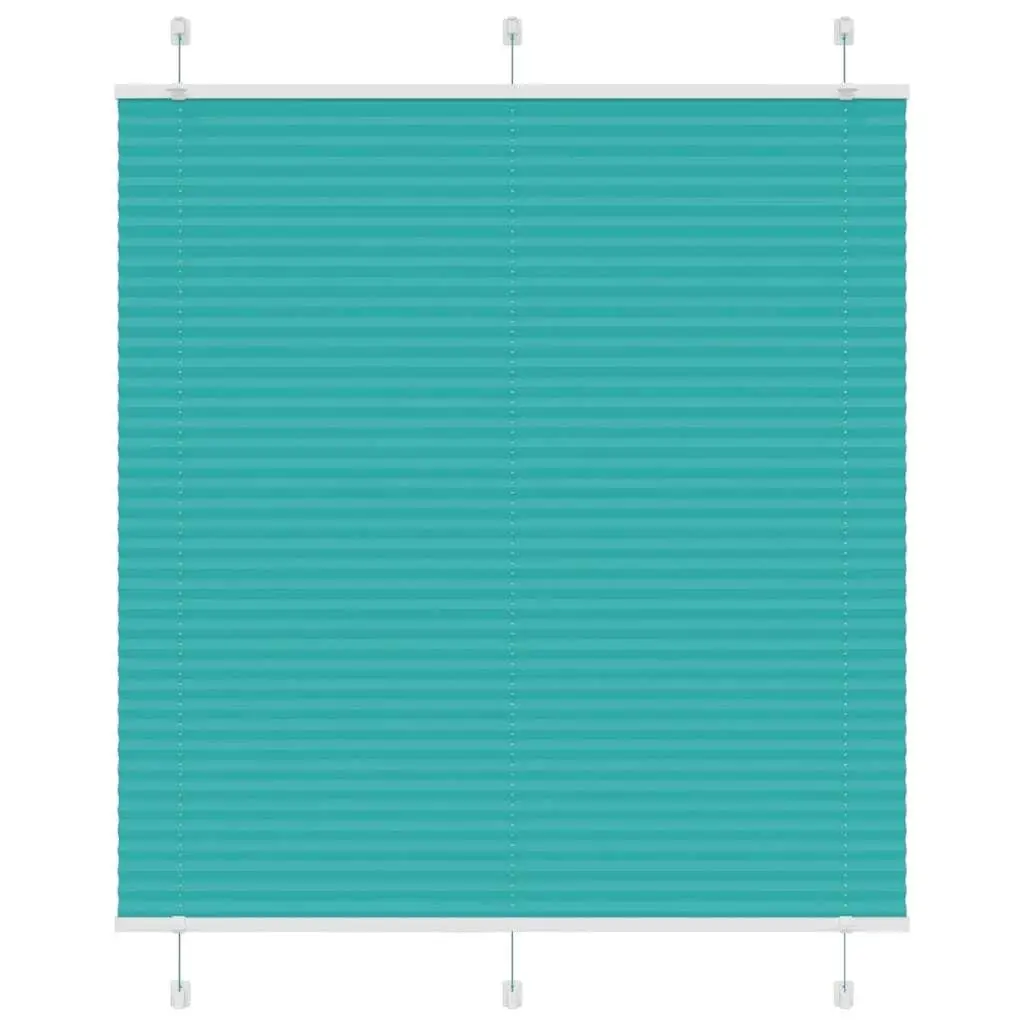 Petrol Green Pleated Blinds 120x100 cm | 119.4 cm Fabric Width | Durable Polyester Material