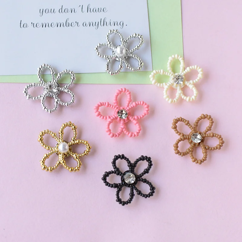 Resin Art Earrings Material - WFFNNKC 10-20 шт. милые цветочные элементы