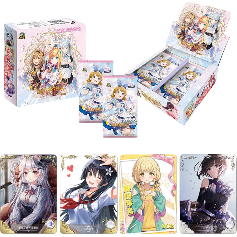 New Goddess Story Card Fufeng Chapter Colorful FlashCard Anime Character Collection Card Games Toys Child Gifts