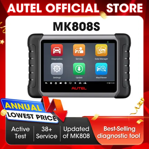 Diagnostic Tools Autel MK808S Car diagnosis Bi-Directional Control Automotive scanner IMMO Key Coding PK MX808S MK808BT PRO