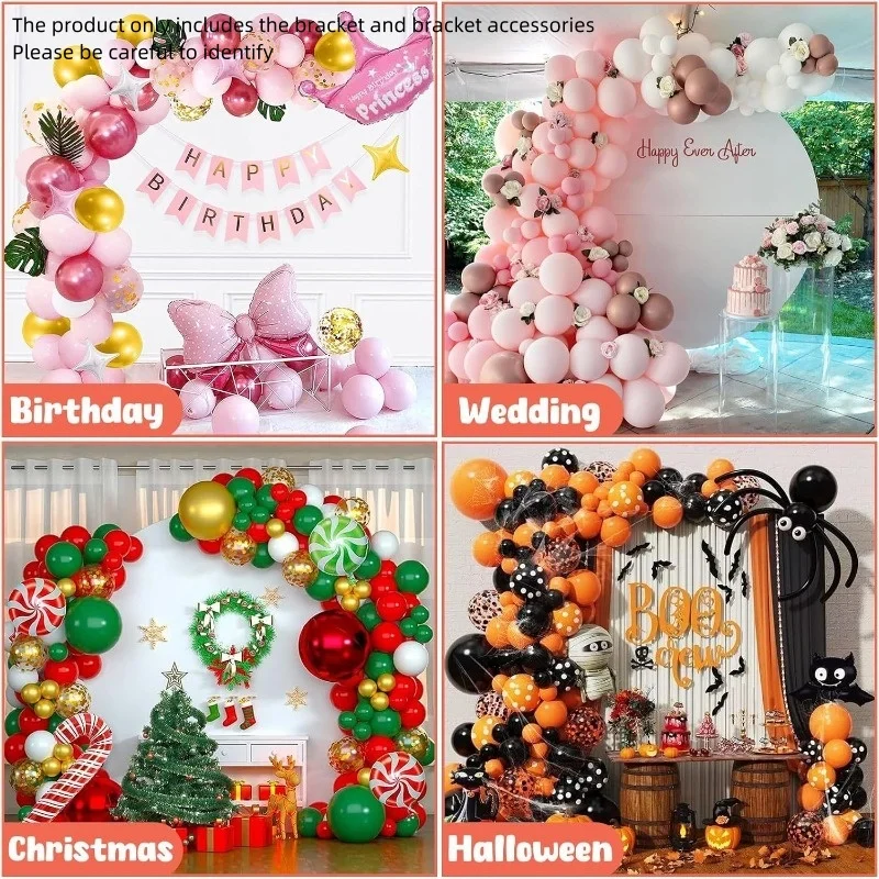 1PCS Gold/White Arch with Base Free Bending Stand Arch Frame Wedding Birthday Holiday Party Background Decoration DIY Supplies