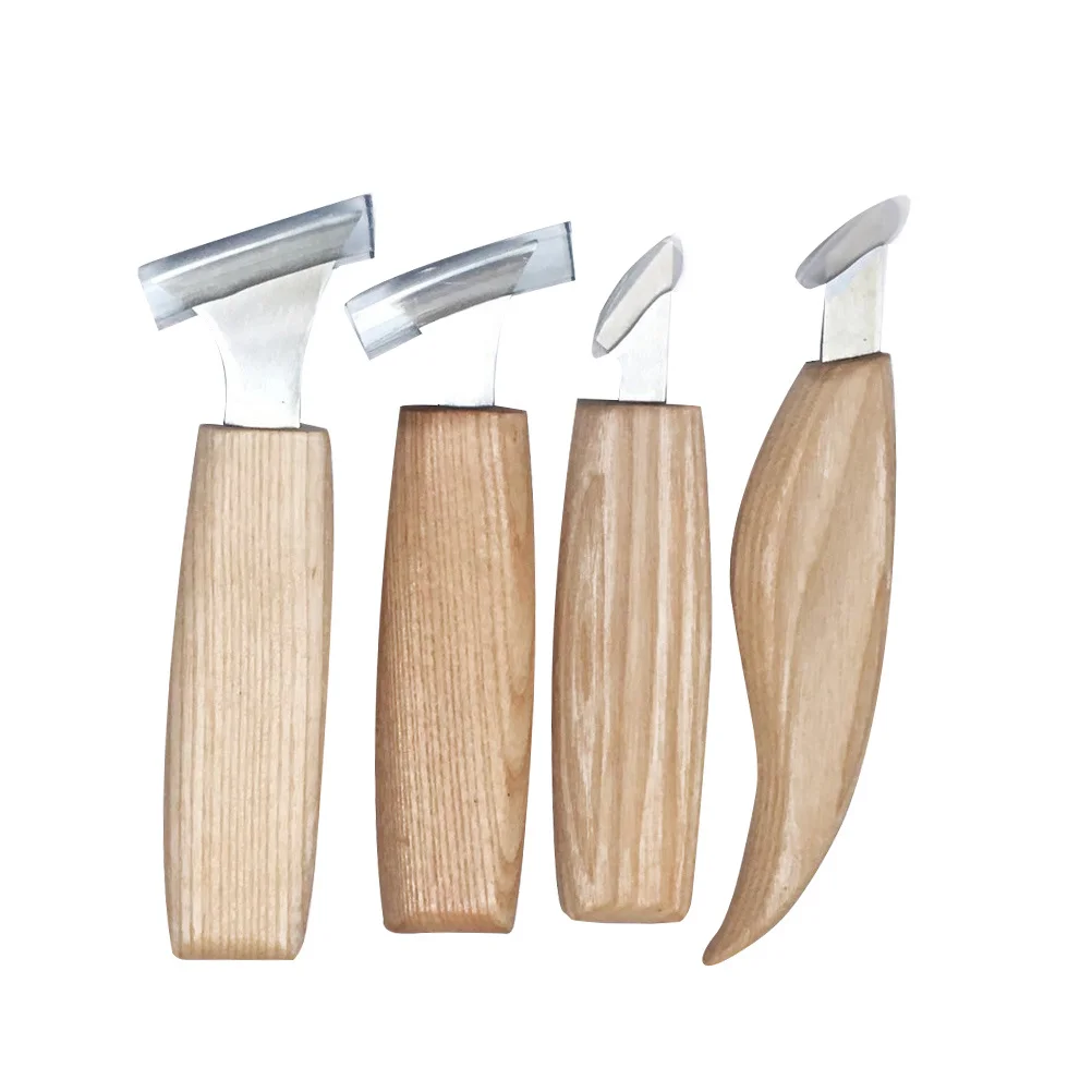 

Wood Carving Hand Chisel Set Chrome-Vanadium Polished Metal Cutting Bits Hardwood Handles Professional Carving Tools for Artists