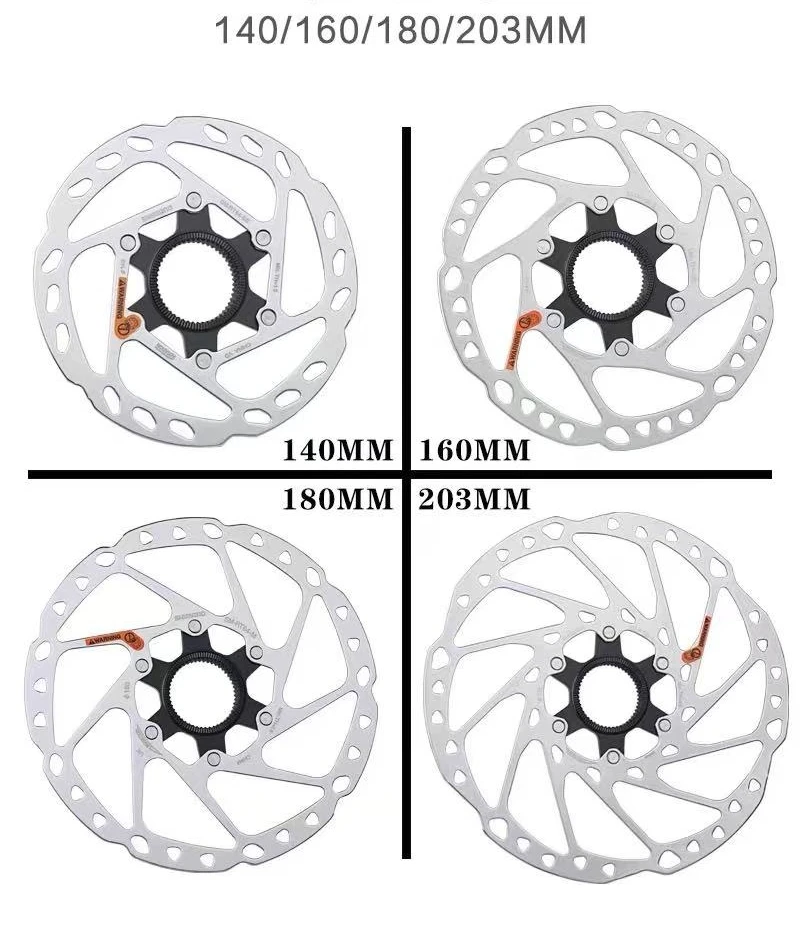 RT64 Center Lock Disc Brake Rotor Shimano SM 140/160/180/203MM Compatible with GRX 10-Speed Cycling Equipment 1 Piece