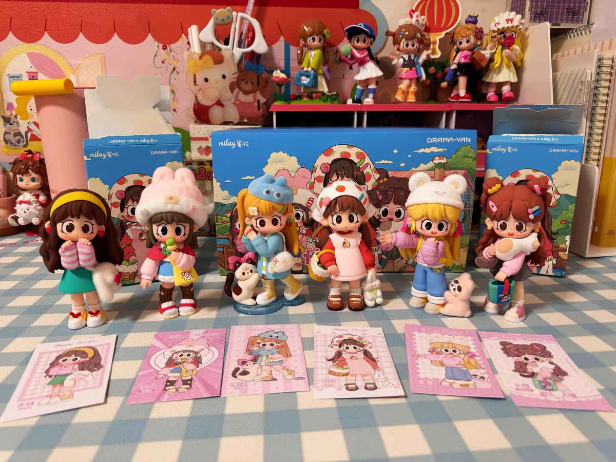 Milay Happy Formula Series Figura anime Kawaii Scatola cieca Scatola misteriosa Ragazze Sorpresa Decorazione desktop Raccogliere giocattolo Regalo autentico