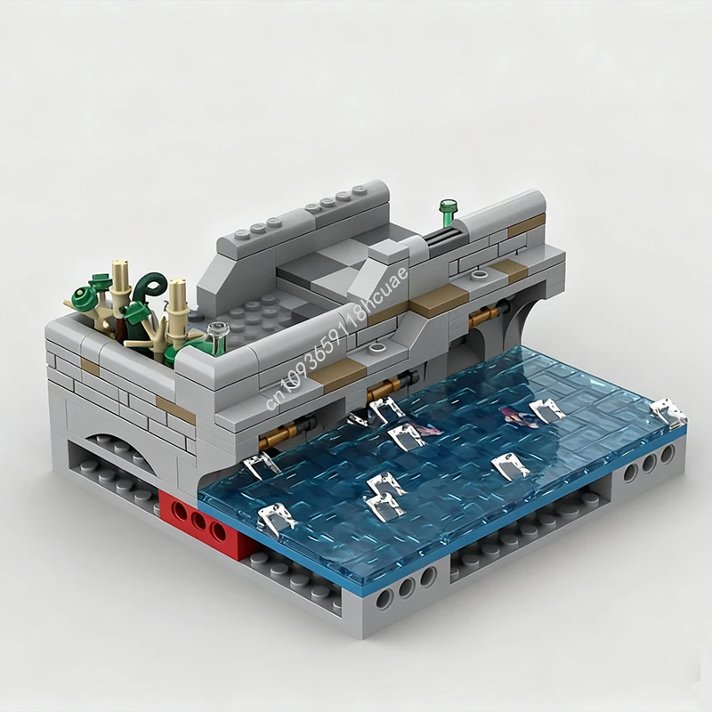 

289 шт. MOC Harbor Panorama Modul Пираты Модель Строительные блоки Игрушки ремесло креативные детские модульные рождественские подарки