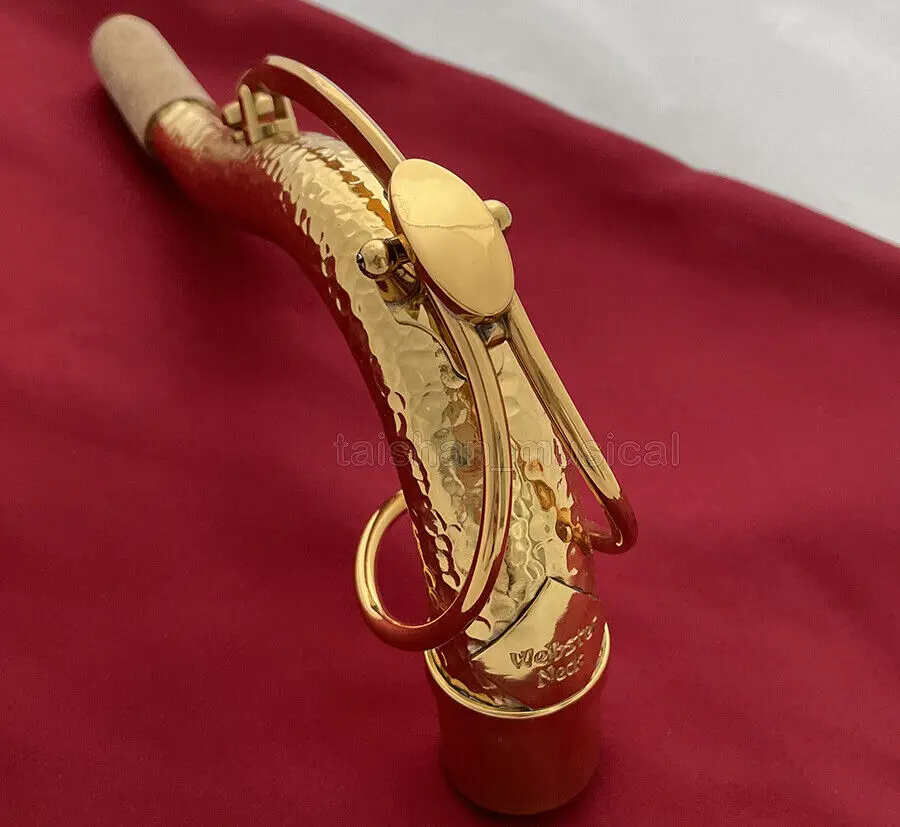 SBA Type Gold Hand Hammered Tenor Saxophone Neck Germany Brass 28.20 mm