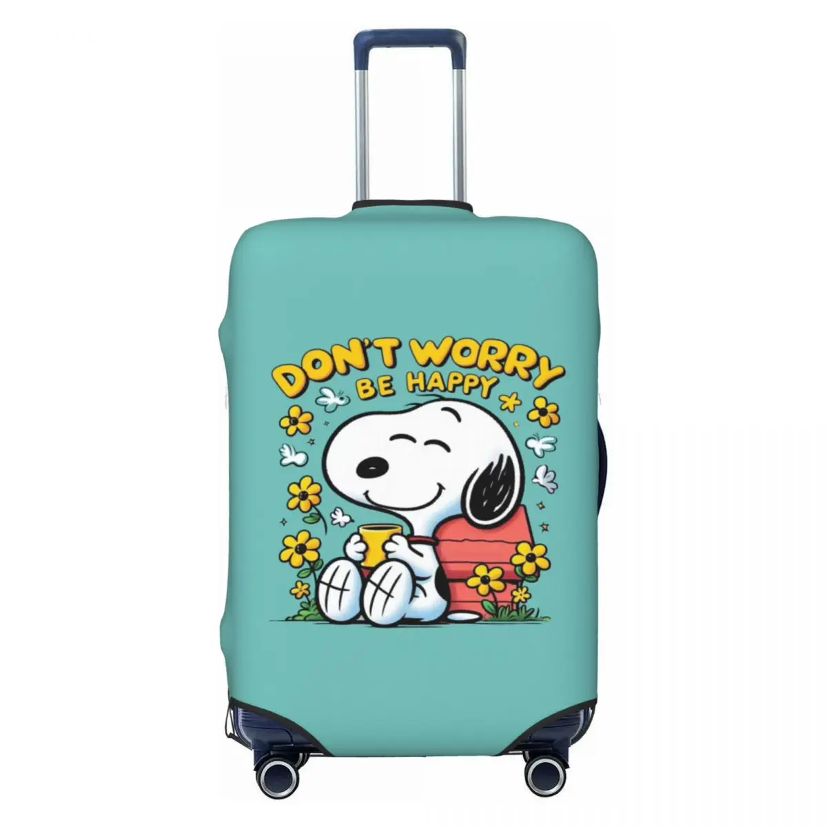 

Защитный чехол для багажа с милым мультяшным снупи на заказ, забавный защитный чехол для дорожного чемодана для 18-32 дюймов