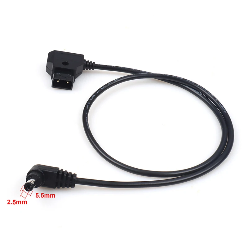 

1PCS D-TAP Plug to DC Port DC Monitor Supply Cable Plastic Black Spring Power Cable with Lock