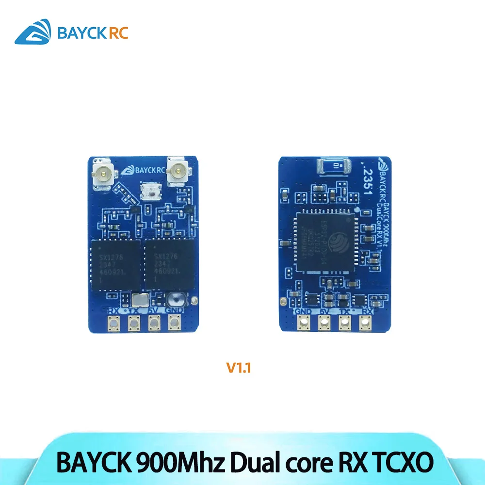 Bayck 915mhz dual core rx elrs 915 receptor de diversidade suporte crsf/sbus antena dupla para fpv drone quadcopter peças rc