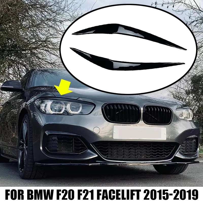 Image of Passend für BMW-Zubehör 1er F20 F21 16i 118i 120i 125i M135i M140i 2015-2019 Scheinwerfer-Augenbrauen-Augenlid-Abdeckung dekorativ