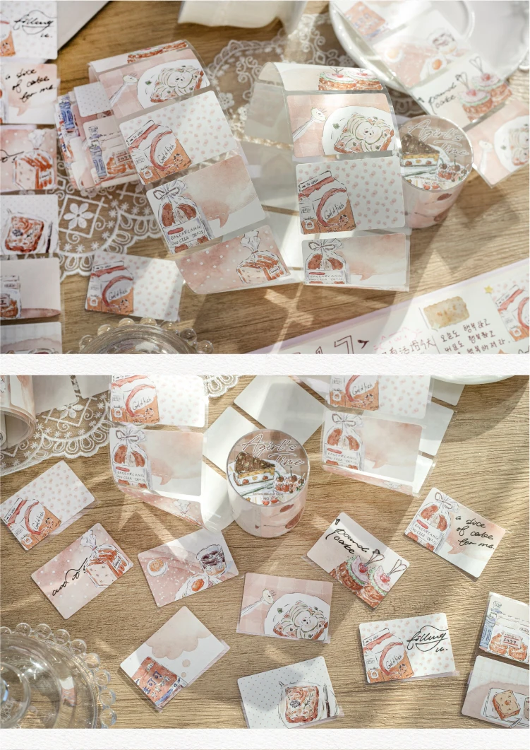 Journal GO 5cmx2m The Maiden's Hour Vintage Floral Sticker Tape Weißes Kraftpapier Dekorative Aufkleber für Scrapbooking Journal – Detail 9