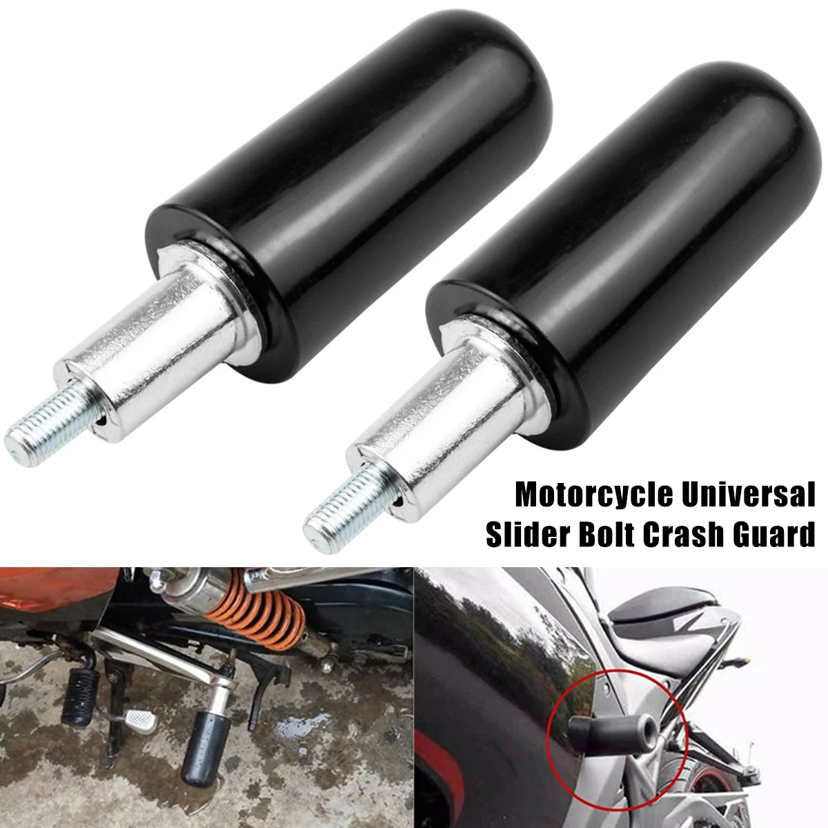 Frame Sliders Universal Large Motorcycle Frame Sliders Anti Crash Protector Kit Motorcycle Accessories Compatible With Suzuki