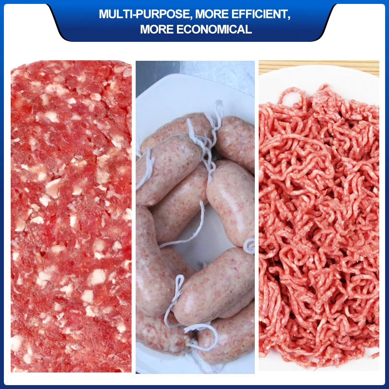 Hot Sale Commercial Meat Mincer Small Stainless Steel Electric Meat Restaurant Sausage Stuffer Maker Grinder Cutting Machine view 2