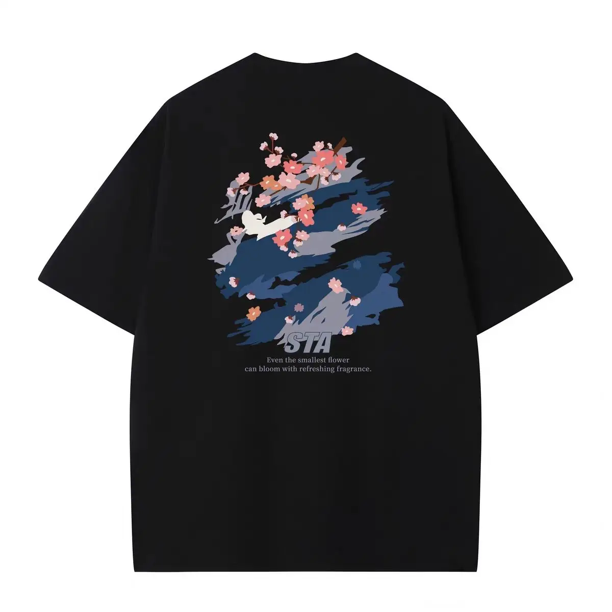 STA Marque Americaine À La Mode Graffiti À Manches Courtes Pour Hommes Et Femmes Été Nouvelle Impression Ample En Pur Coton