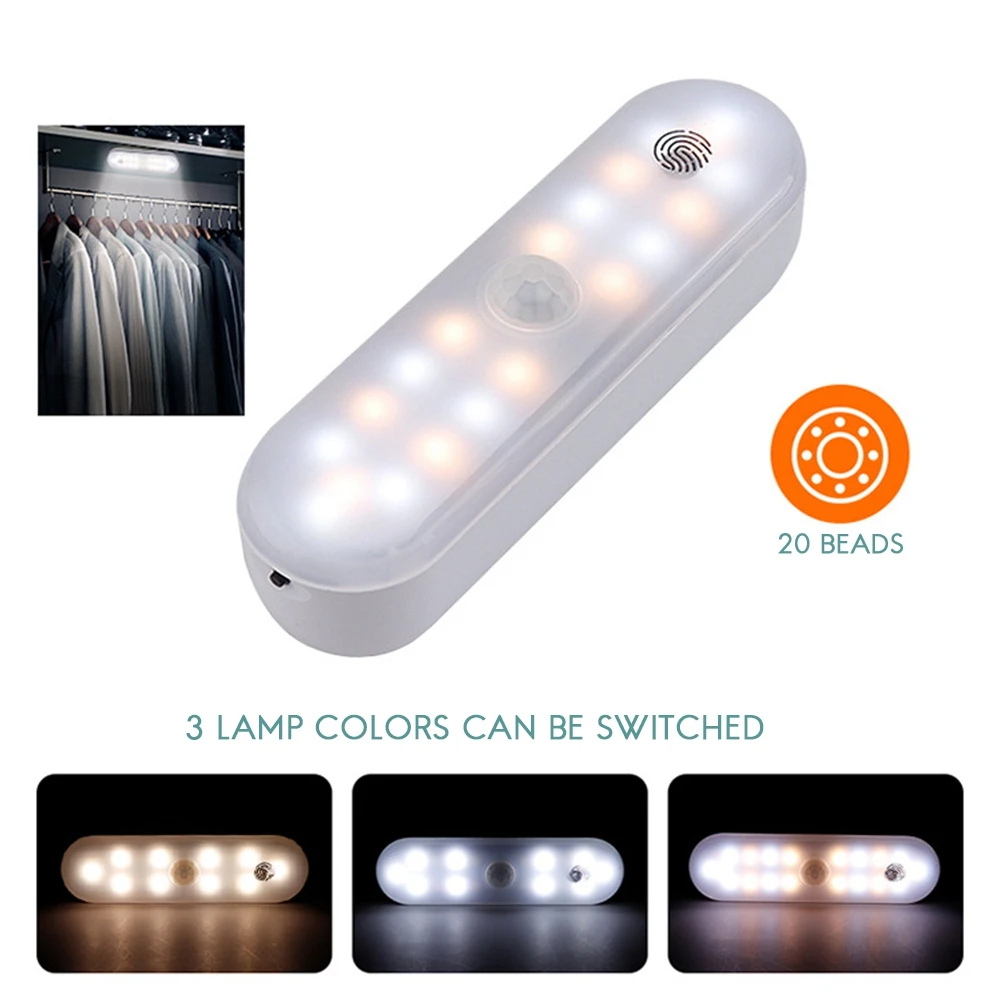 ABFI Tischlampe zum Aufhängen, magnetisch, LED-Schreibtischlampe, wiederaufladbar, Schlafzimmer, Nachtlampe, Schranklicht, Nachtlicht, Schranklicht