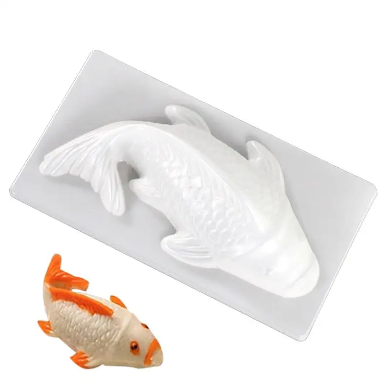 Fish Shape Mould 3D Koi Fish Shape Cake Chocolate Jelly Mould Rice Cakes Molds Baking Molds Jelly Mold Cake Mold Chocolate Mold