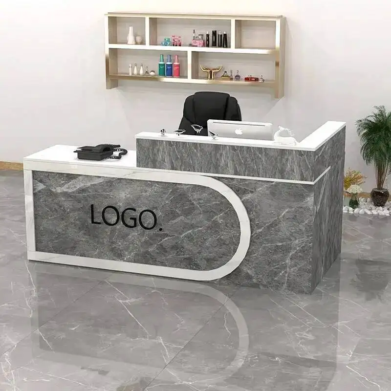 تصميم مكاتب الاستقبال الحديثة متجر بار فاخر مطعم الجمال مكاتب الاستقبال التنفيذية شركة Scrivania Lounge Furniture #5
