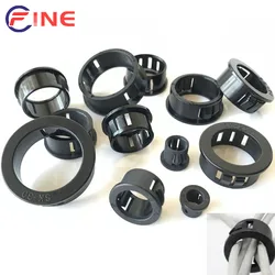 Plastic Round Snap-on Wire Grommet Gasket Clamp Pc Desk Wire Inlet Outlet Seal Ring Hole Plug Cover Cable Rack Holder Protector