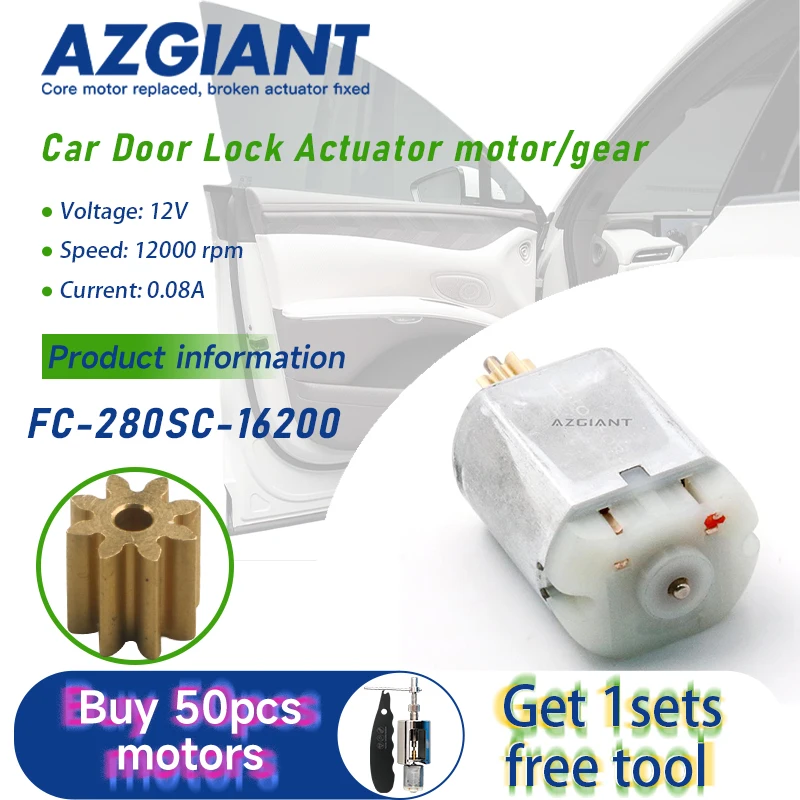 

Car Central Door Lock motor FC-280SC Gear 8T for Citroën C5 X7 III MK3 Grand C4 Picasso MK2 Peugeot RCZ MK1 MK2 car accessories