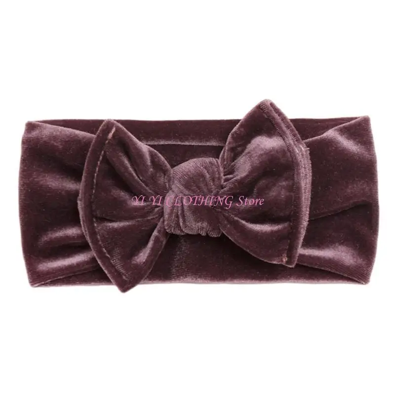 

N5KF Детские аксессуары для волос Бархатная повязка для волос Мягкая повязка для волос для младенцев Повязка на голову Головной