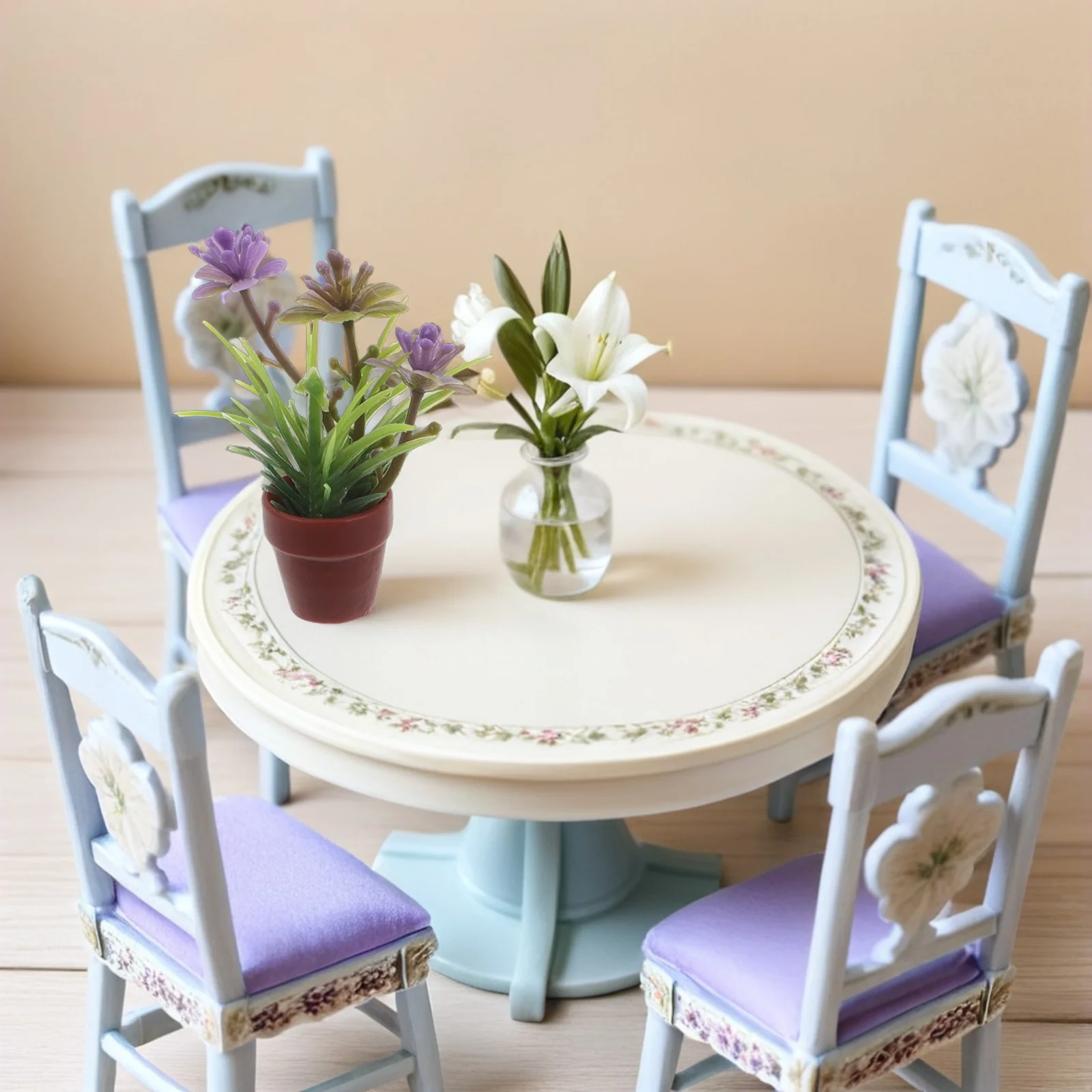 

8pcs Micro Miniature Potted Plants Realistic Artificial Bonsai For Dollhouse Garden Yards Desktop Decor Fake Plant Simulation