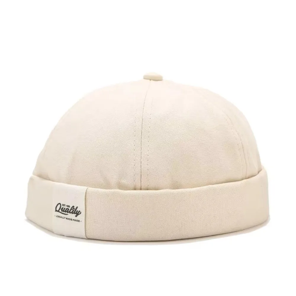 Fashion Adjustable Docker Cap Hip Hop Brimless Sun Hat Solid Color Beanie Hat Outdoor