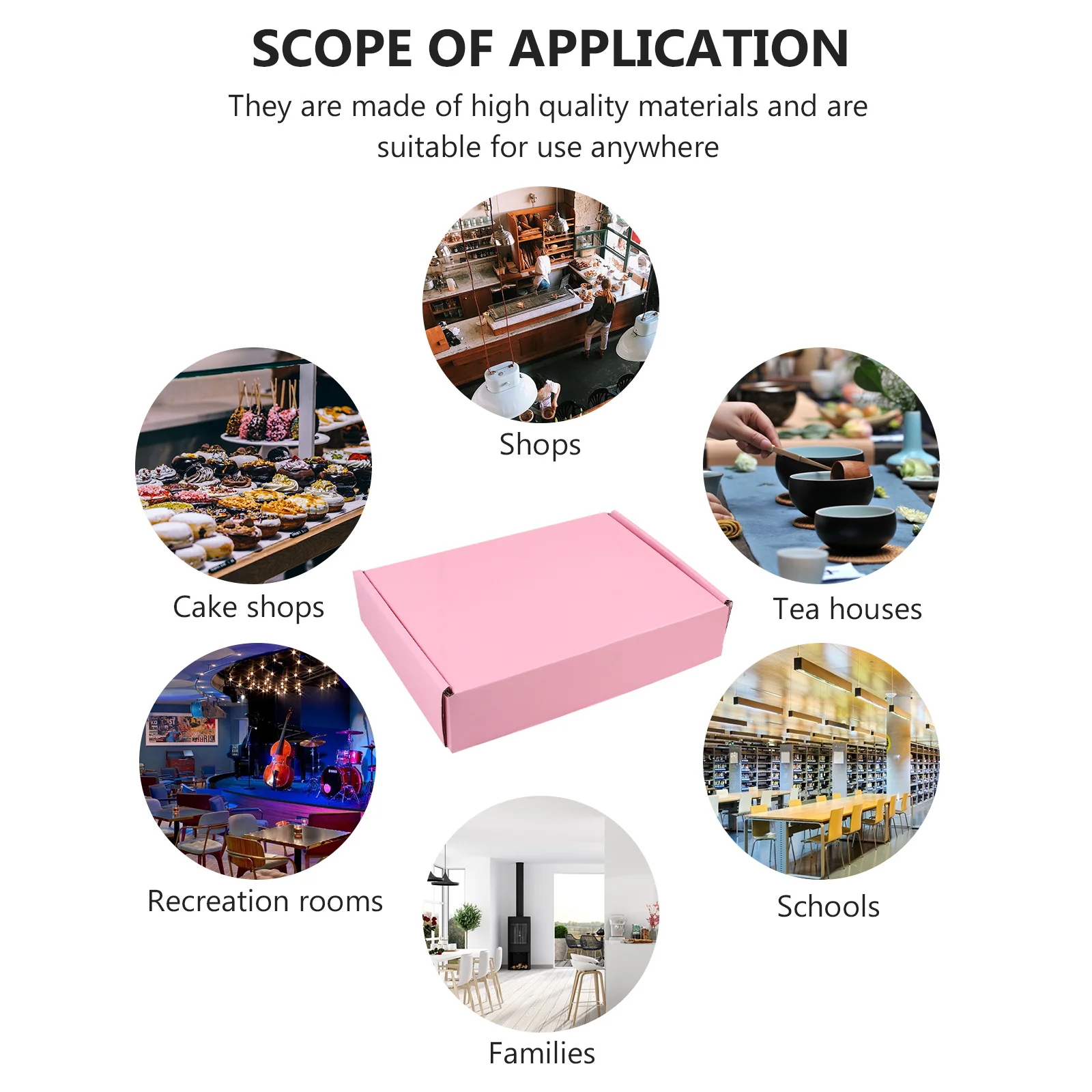 مجموعة واحدة من صناديق هدايا الطائرة الملونة، مادة اللوح المموج، صناديق تعبئة متينة وقابلة لإعادة الاستخدام لتحريك ملابس المطبخ #5