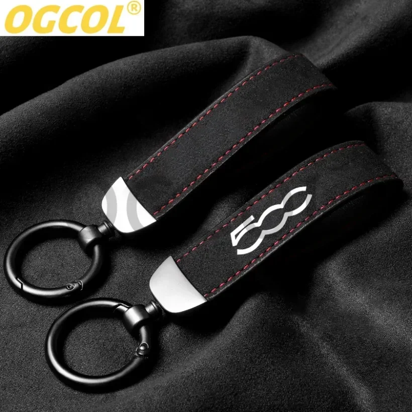 Car Keychain Logo Keyring Accessories For Fiat 500 500C 2012 500X 500L Abarth