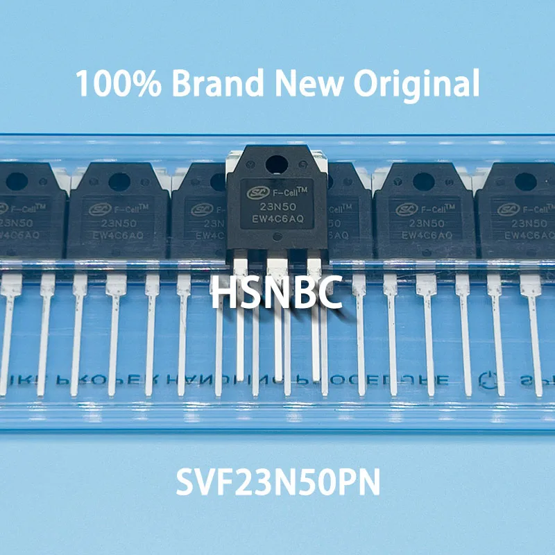 10Pcs/Lot SVF23N50PN 23N50 SVF23N50 TO-3P 23A 500V MOSFET N-channel Power Transistor 100% New Original