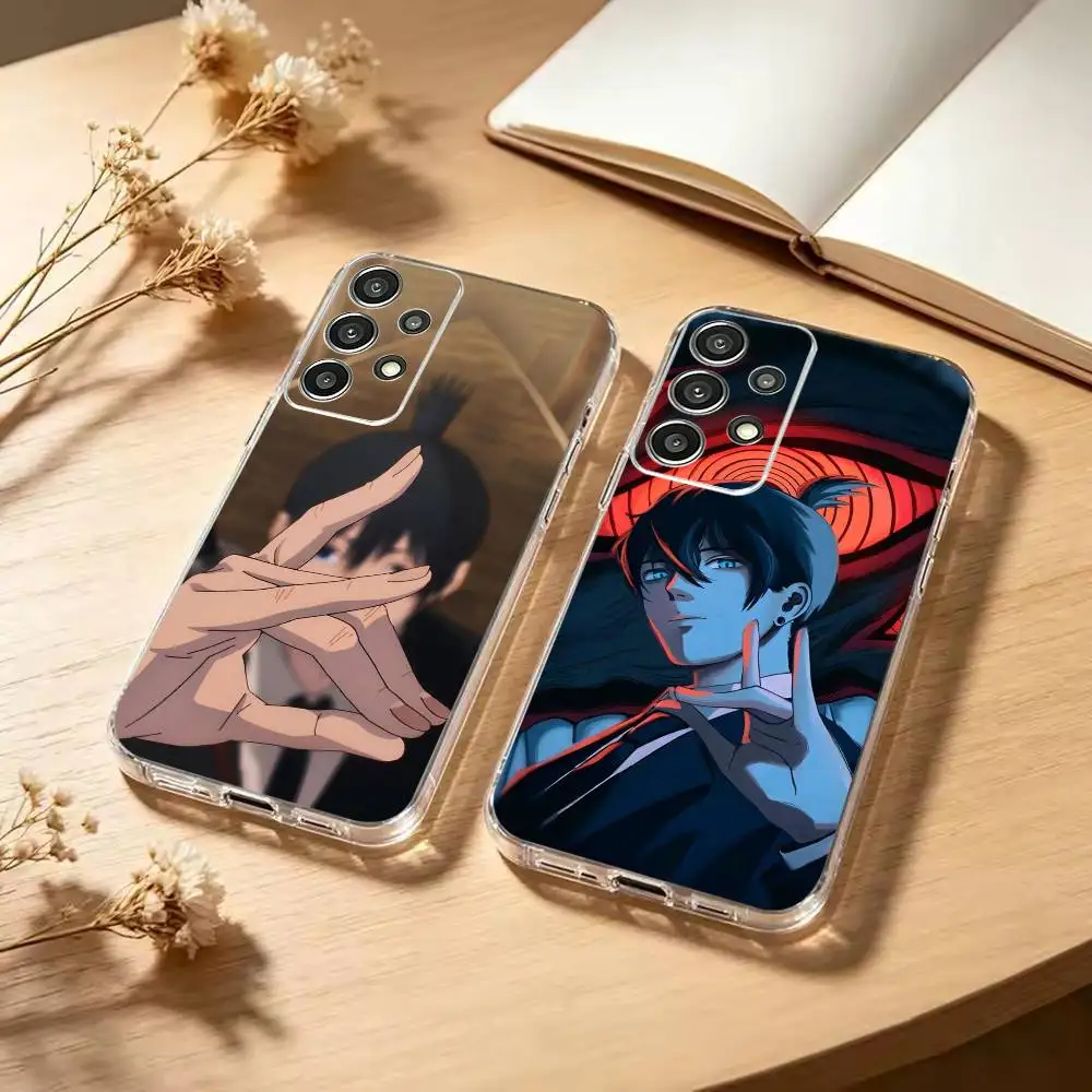 Hayakawa Aki V-Chainsaw Man Phone Case Soft Transparent TPU Case For Samsung S25,S24,S21,S22,S23,S30,Ultra,S20,Plus
