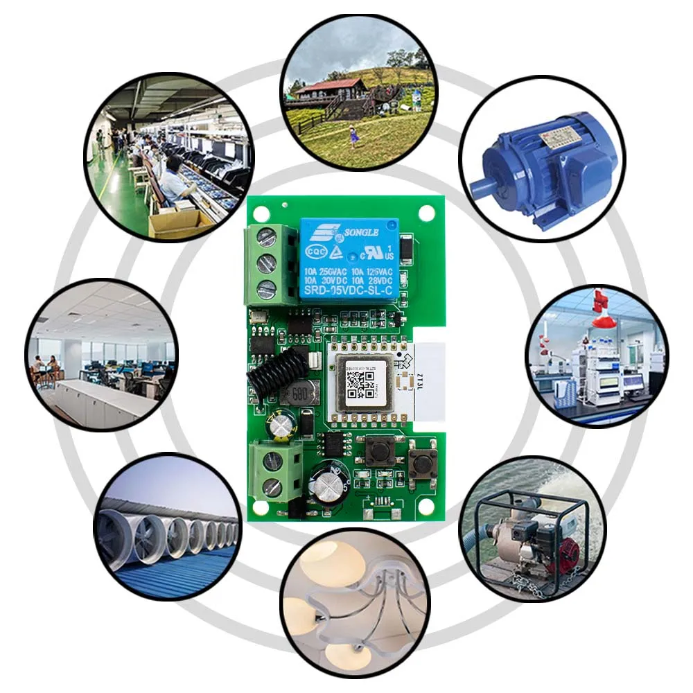 1 CH Zigbee Smart Relay Switch Module 7-32V 85-250V 10A Home Automation Smart Controller Works with Tuya Alexa Google Home