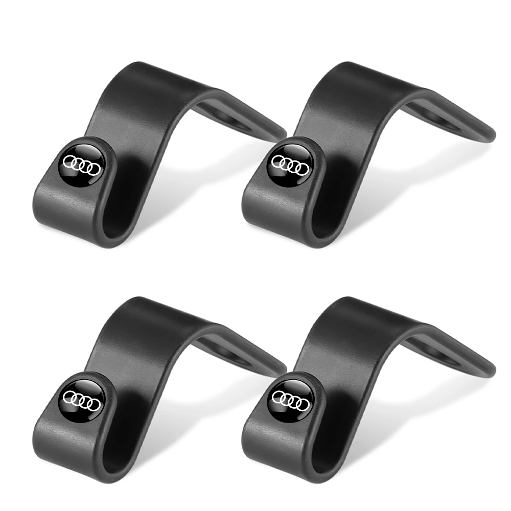 2/4 crochets de fixation pour appuie-tête de siège de voiture, organisateur de siège arrière, support de couvercle central pour Audi Sline RS TT Quattro A4 B7 Q2 Q3 B3 8P A1 S6 C6 S5