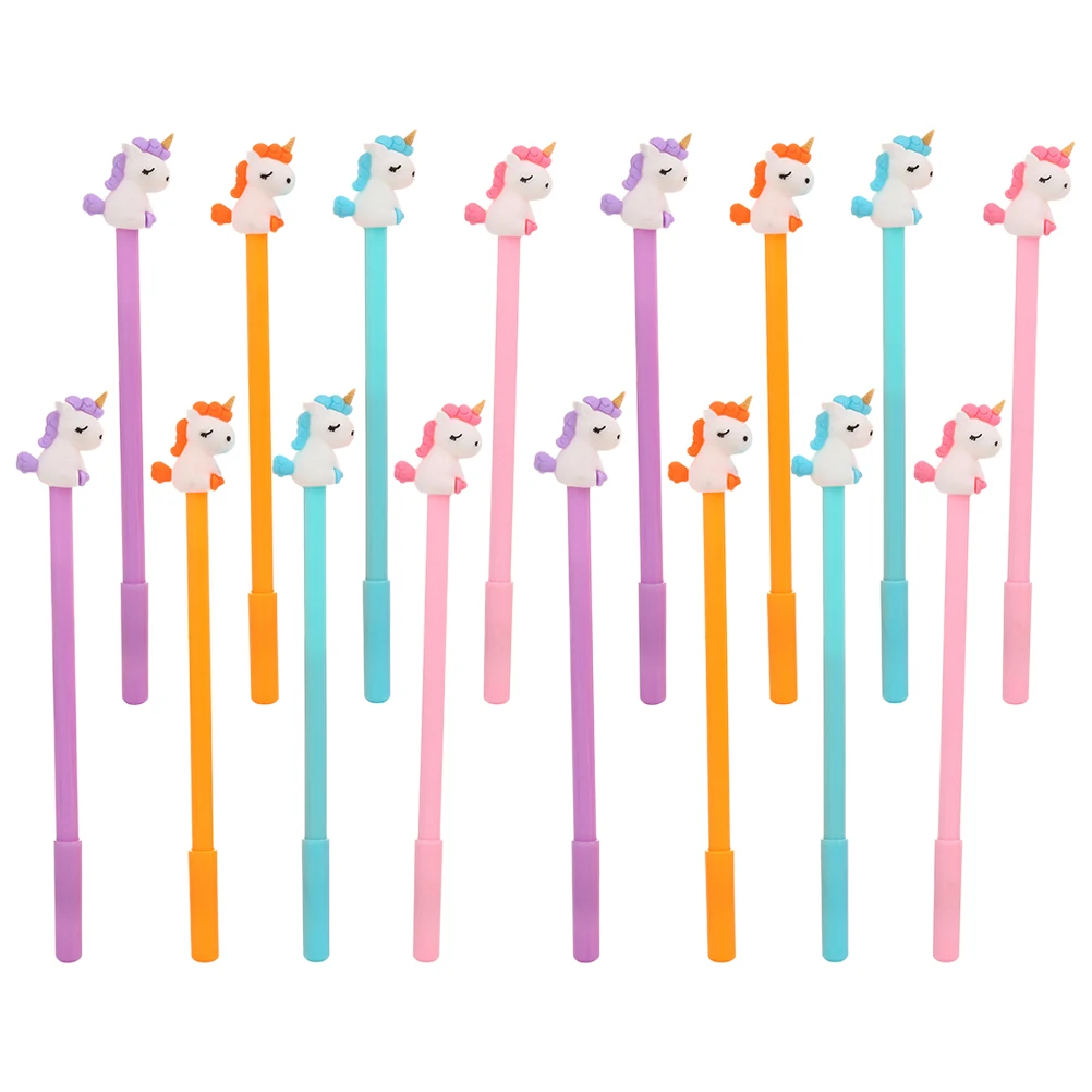 

16 Pcs Multipurpose Gel Pen Office Brush Plastic Cartoon Shape Writing Pens