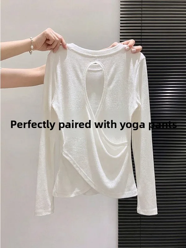 

Свободная женская футболка с длинным рукавом для йоги и фитнеса, новая весенняя коллекция, бренд UFP, повседневный топ с круглым вырезом