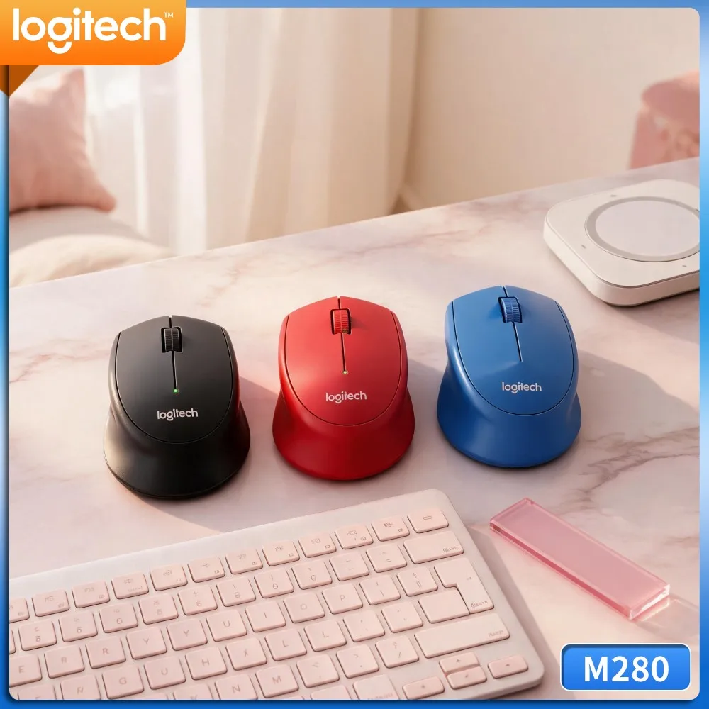 Firm Click Keys Wireless Mouse M280 2.4G Consistent Link For Desktop Notebook Home Office Regular Computer Work