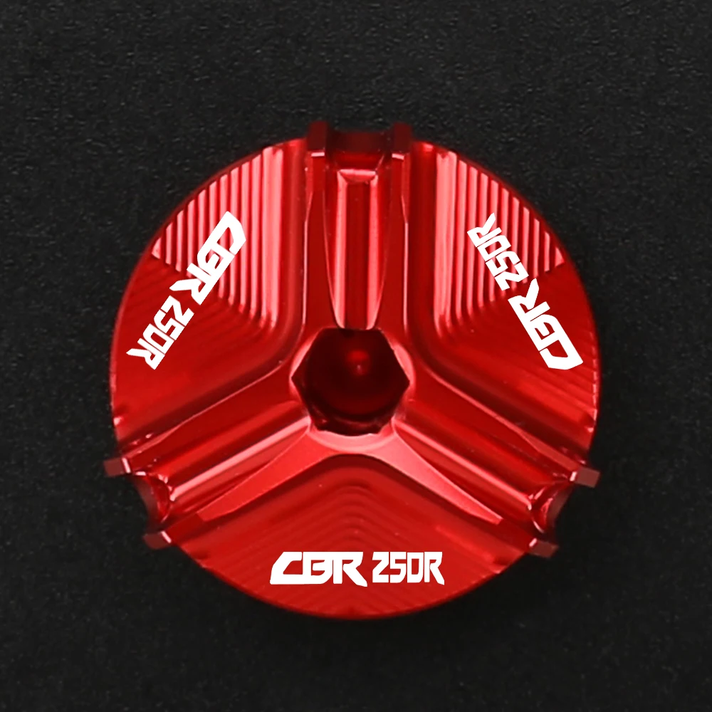 

Oil Filler Cup For HONDA CBR250R CBR 250R 250RR 2011- 2024 CBR250RR Motorcycle Aluminum Engine Oil Drain Plug Sump Nut Cup Cover