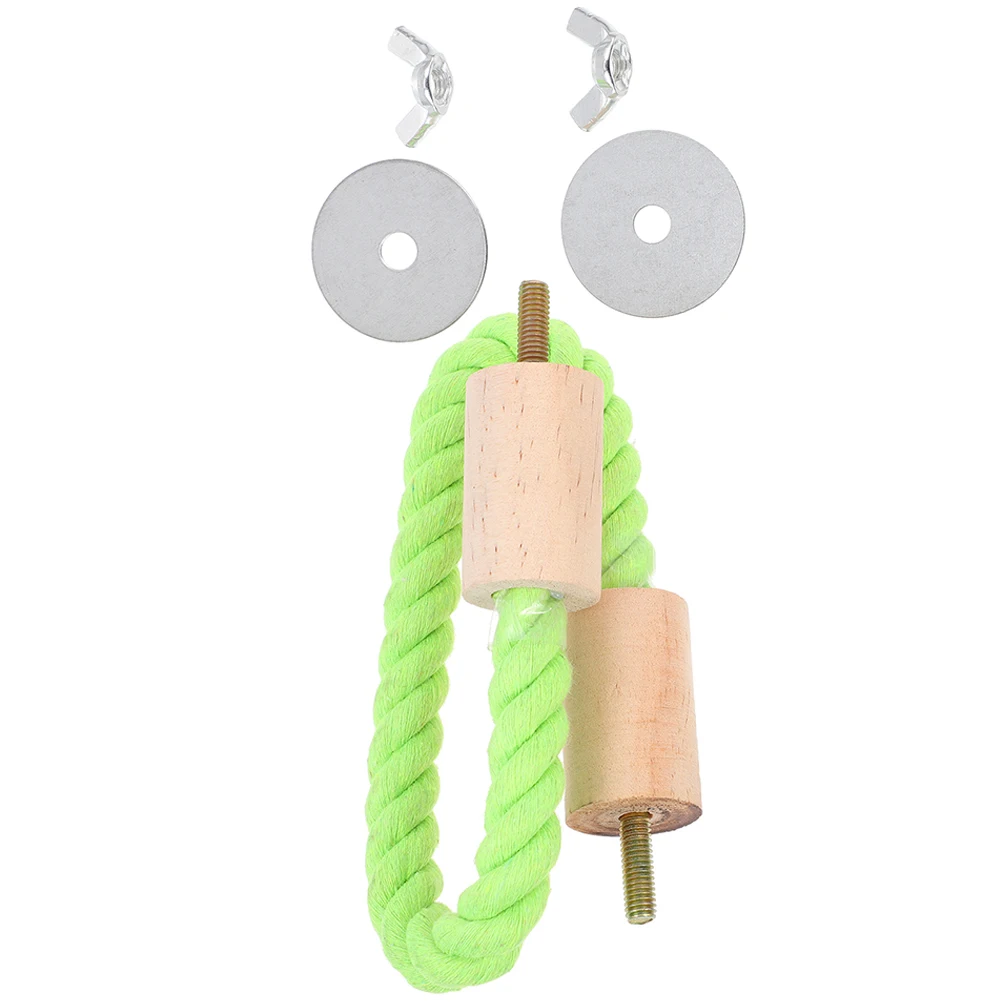 

Parrot Standing Stick Bird Cage Rope Perch Large Colorful Cotton Frame Pet Accessories Bird Toy Enrichment Parrot Play Rest