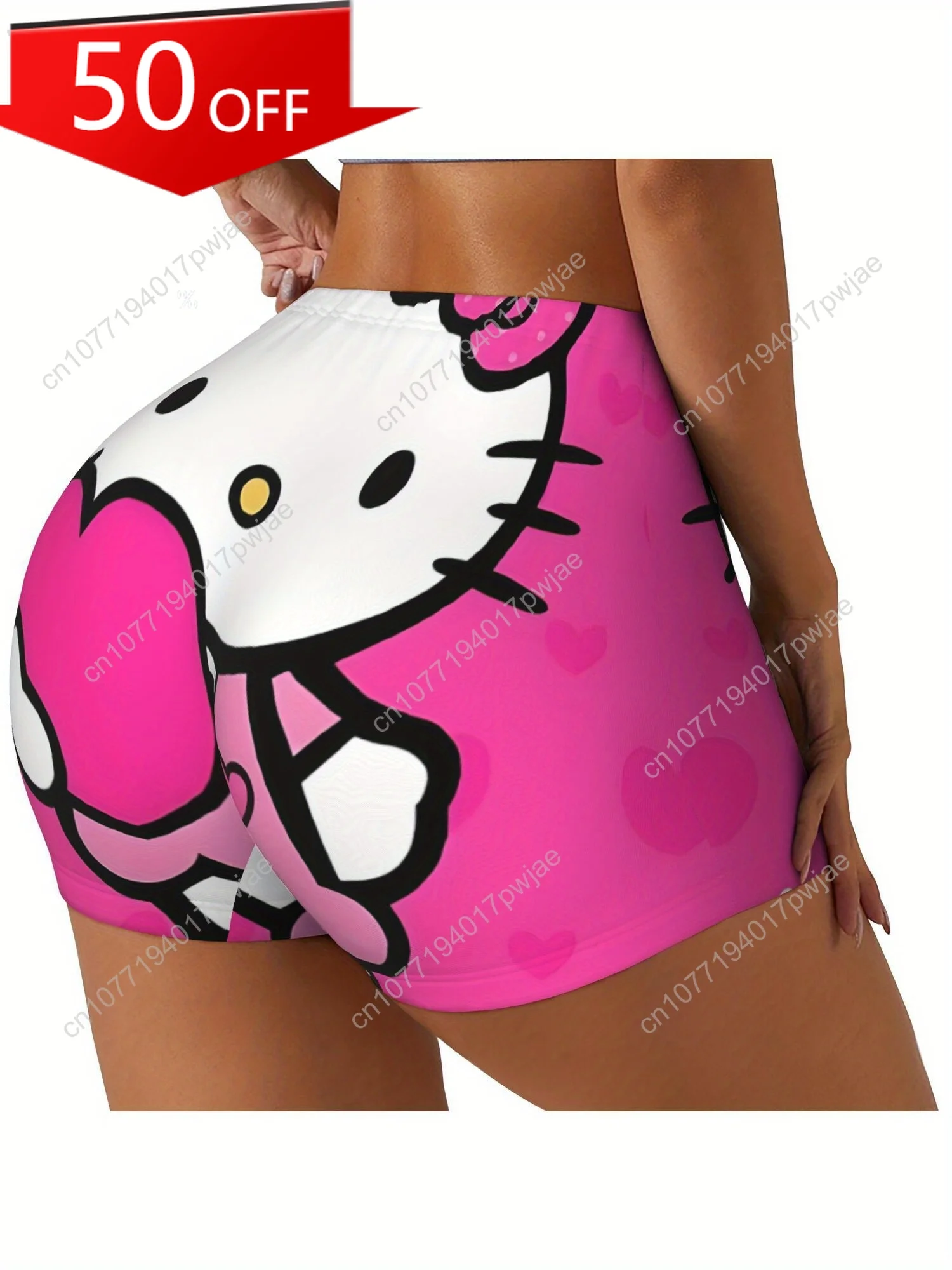

Hello Kitty s Shorts Sanrio Shorts Underwear for Women Boxer Briefs Full Coverage Ladies Panties Women's Stretch Spandex Running