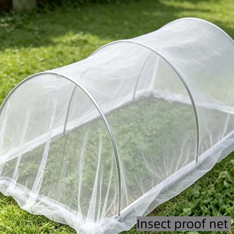 60 Mesh PE Insect Net,Protective Mesh for Open Vegetable Garden Root Crops,Multi-Functional Farm Net, Insect Barrier,Snow Frost