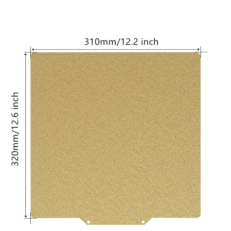 ENERGETIC PEI Sheet 310x320mm Textured PEI +Smooth PEO Magnetic Flexible Build Plate for CR-10S Pro,Sovol SV04,CR-X 3D Printer