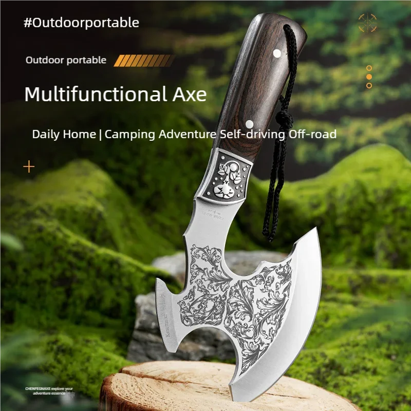 Salcate de coches, cortar huesos, camping, autodefensa, cortar madera, hacha pequeña, hacha manual multifuncional para exteriores, portátil