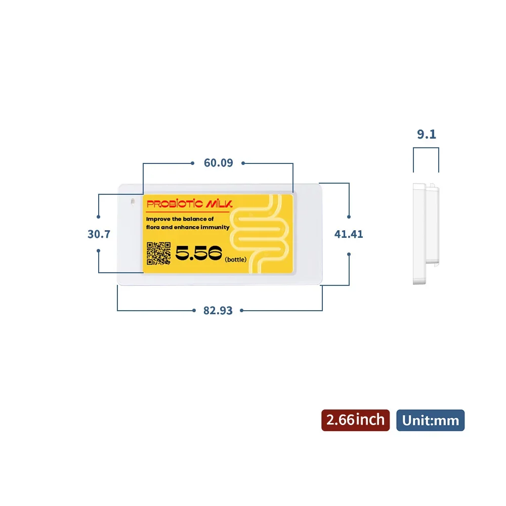 슈퍼마켓 전자 디지털 가격표 시스템 E 잉크 E 종이 가격표