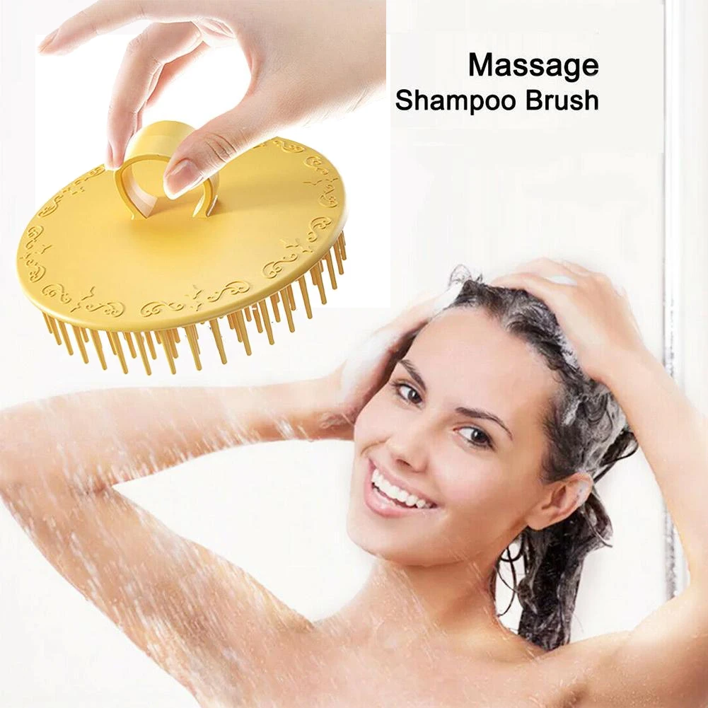 فرشاة تقشير فروة الرأس، فرشاة تنظيف القشرة، مدلك مرن لفروة الرأس، فرشاة شامبو للاستحمام للمكتب المنزلي والسفر والحيوانات الأليفة
