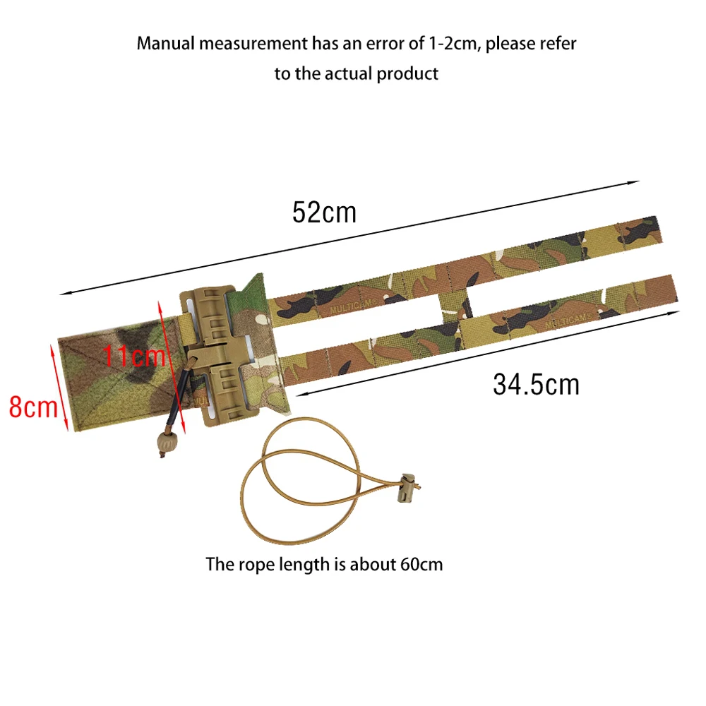 Kamizelka outdoorowa 2-pasmowa szkieletowa osłona talii Molle z klamrą z mechanizmem szybkiego uwalniania dla JPC XPC