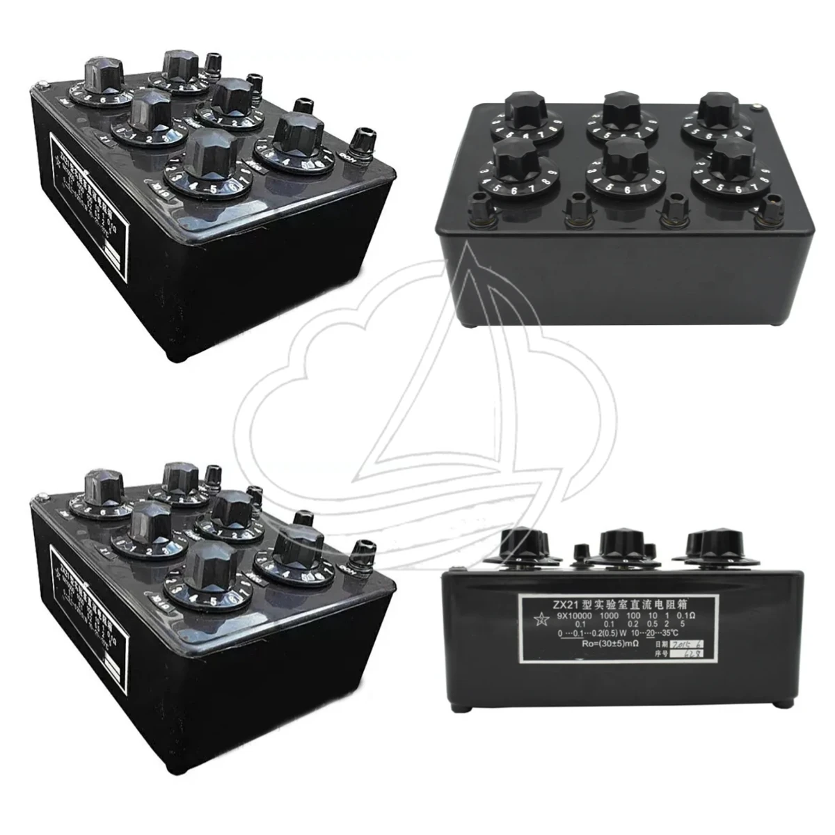 Adjustable ZX21 Resistance Box, High Precision Variable Decimal Resistor, Rotary DC Standard Resistance Testing Component
