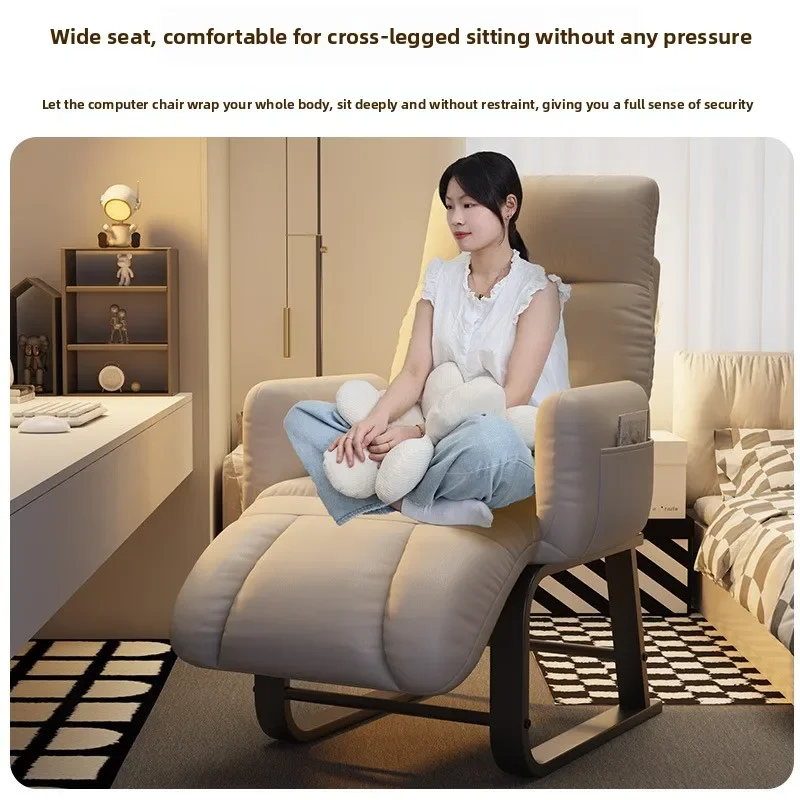 โซฟาขี้เกียจ โซฟาเดี่ยวขนาดเล็ก เก้าอี้พักผ่อนสำหรับระเบียง เก้าอี้พักผ่อนสำหรับนักศึกษาในหอพัก เก้าอี้โซฟาสำหรับใช้กับคอมพิวเตอร์