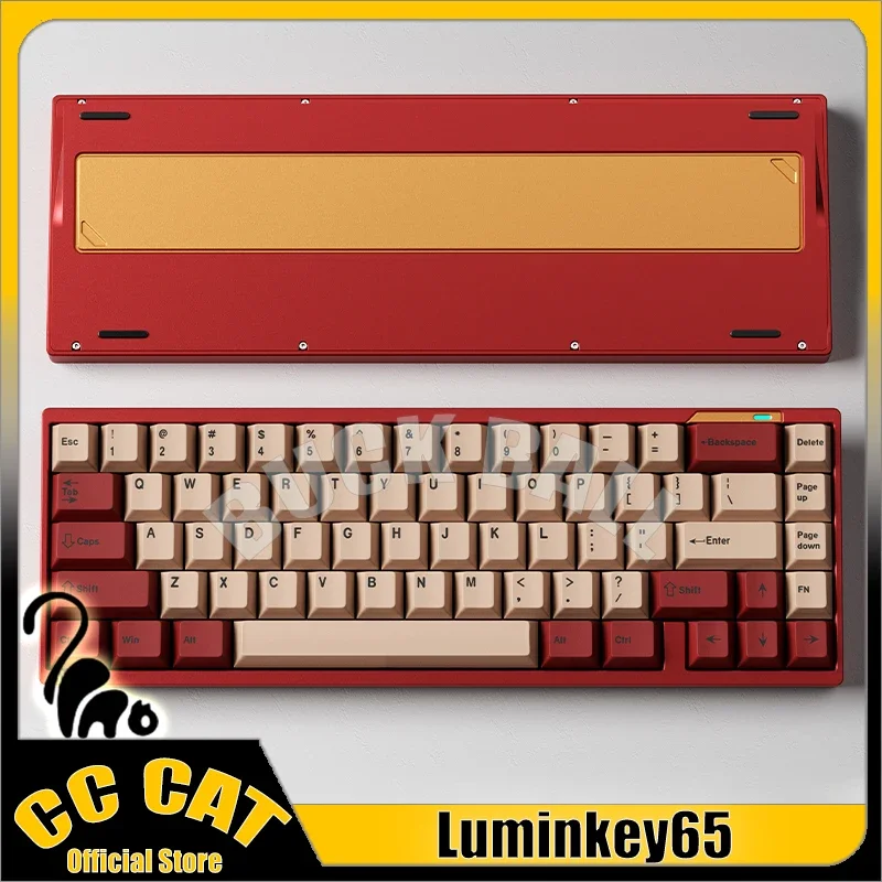 luminkey65 Gamer Mechanical Keyboard Kit 3 Mode Usb/2.4g/Bluetooth Wireless Keyboards Hot Swap Customize Gaming Keyboard Gifts